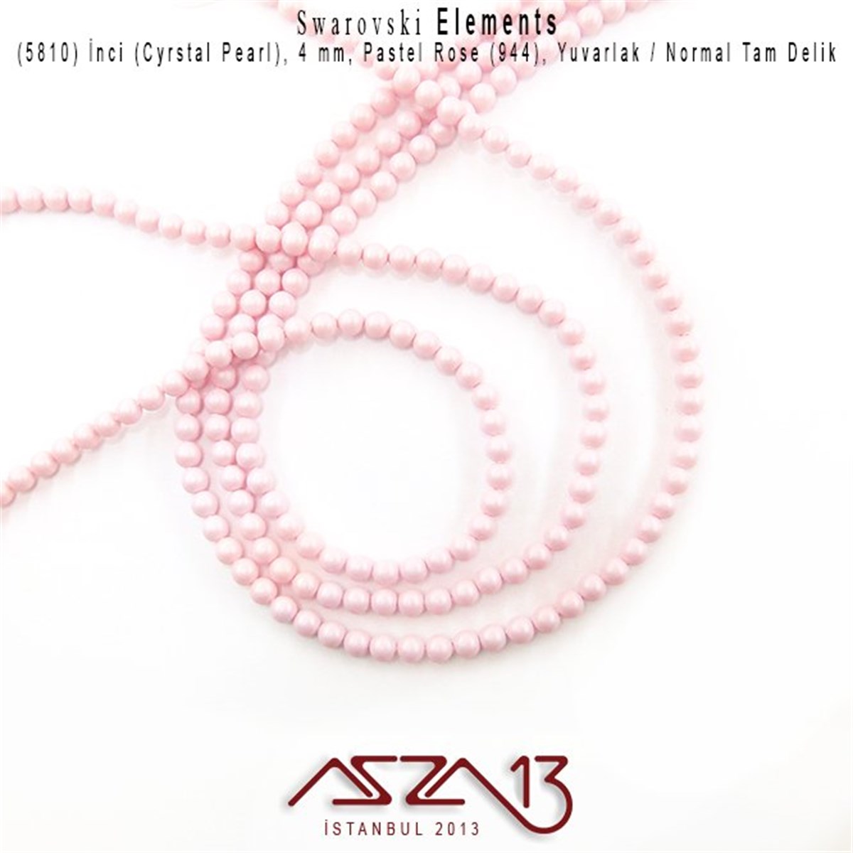 5810-944 Crystal Pastel Rose Pearl 4 mm (İnci) / 50 Adet