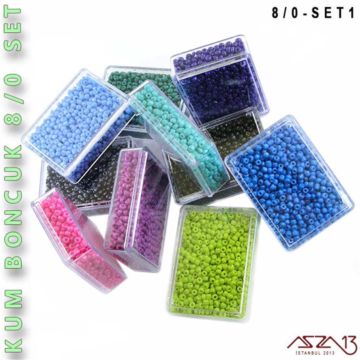 Kum Boncuk 8/0 (2,8 mm) SET 1