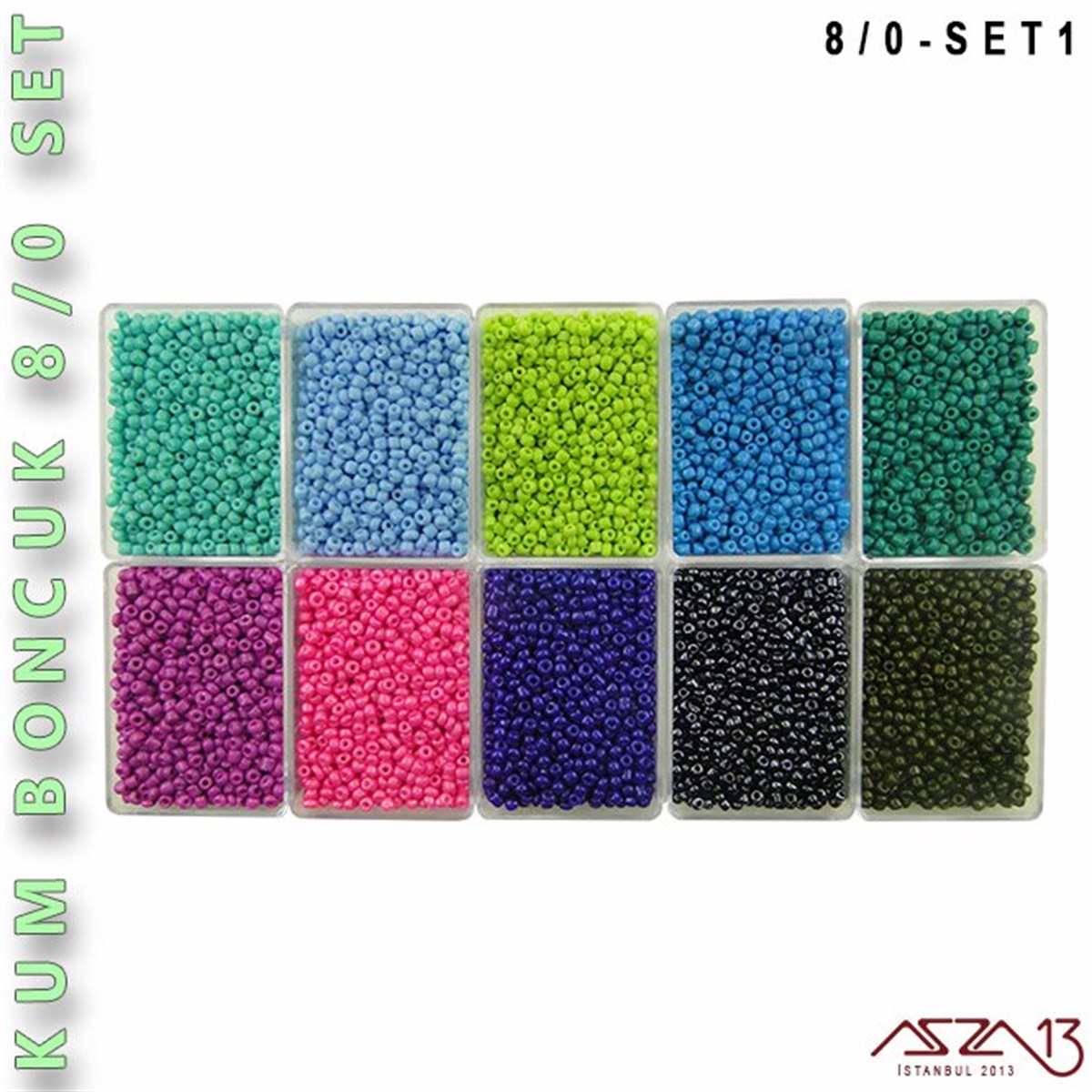 Kum Boncuk 8/0 (2,8 mm) SET 1