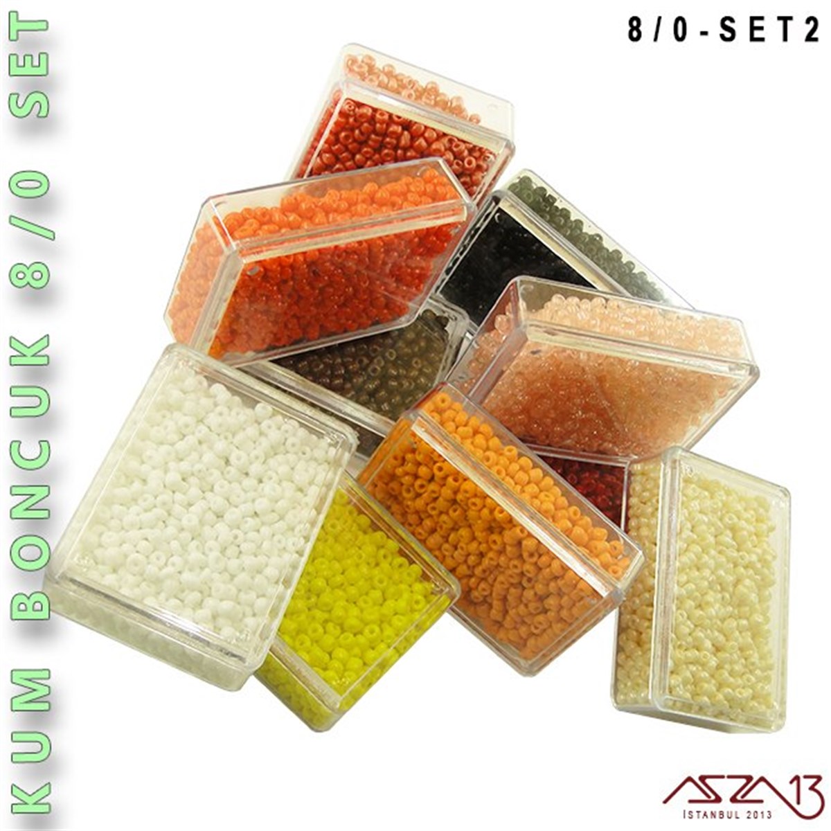 Kum Boncuk 8/0 (2,8 mm) SET 2