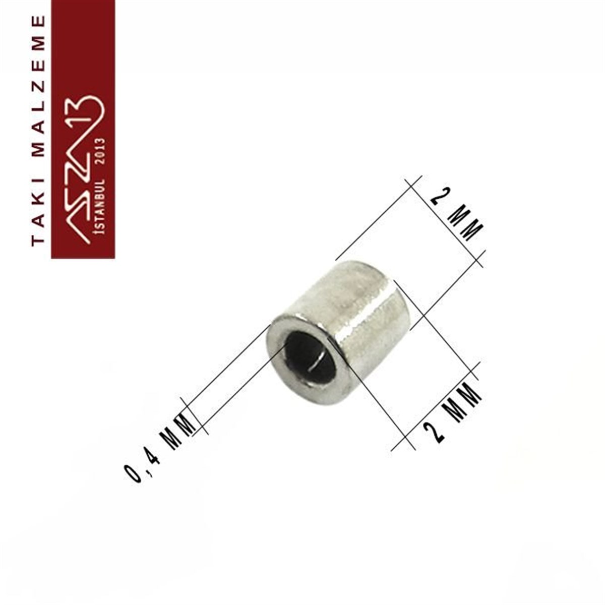 Nikel Kaplamalı 2 mm Kapalı Kalın Boru Bit / Paket İçeriği 10 Gr
