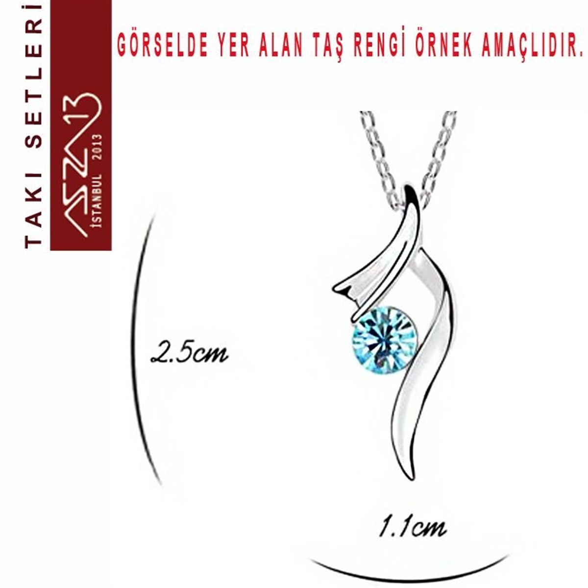 Swarovski Tanzanite Taşlı Kolye, Bileklik, Küpe Seti