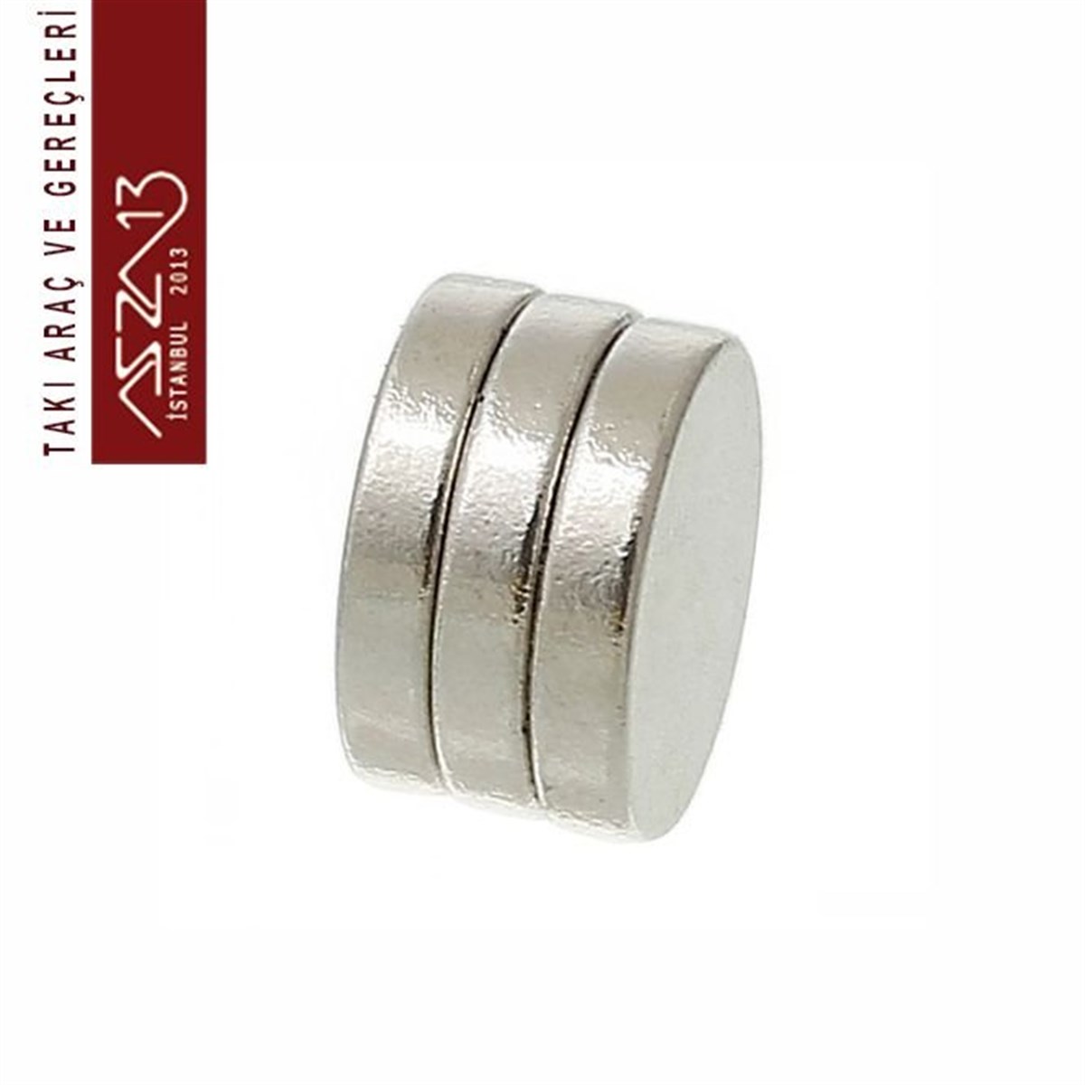10x2 mm Süper Güçlü Yuvarlak Mıknatıs / Paket İçeriği 2 Adet