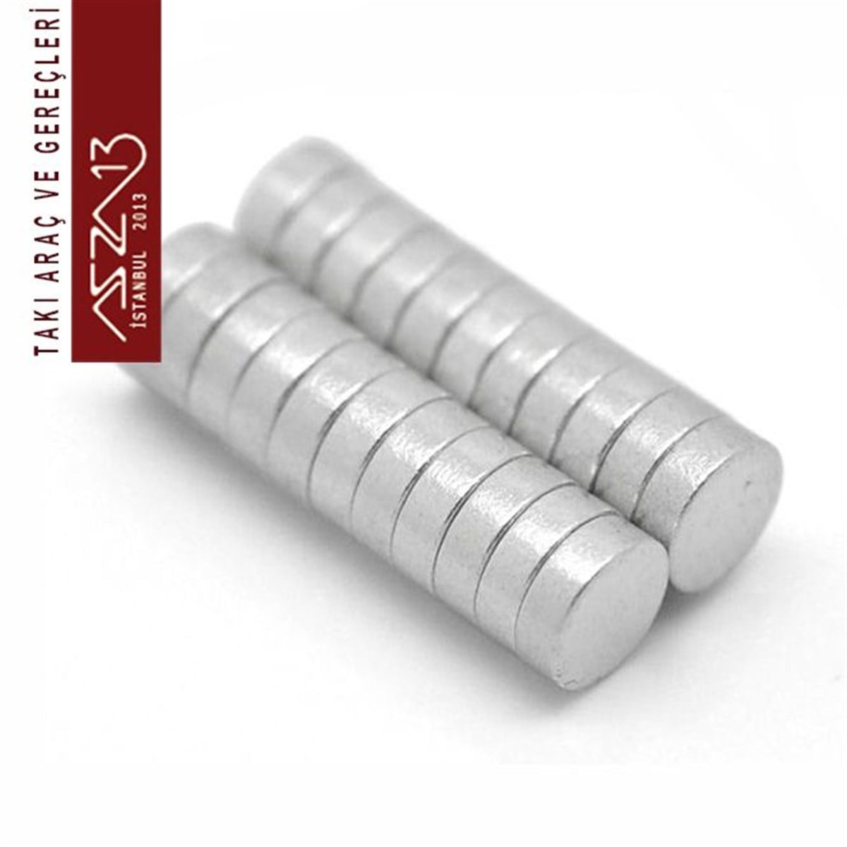 4x1,4 mm Süper Güçlü Yuvarlak Mıknatıs / Paket İçeriği 5 Adet