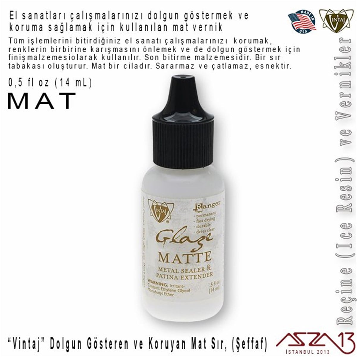 Vintaj Parlak Sır (Mat)