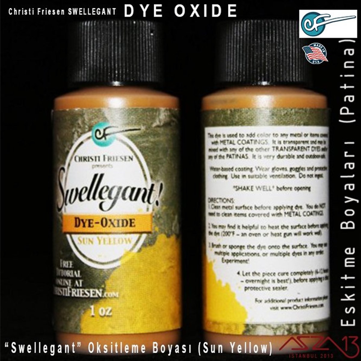 Swellegant Sun Yellow Oksitleme Boyası (Dye-Oxide)