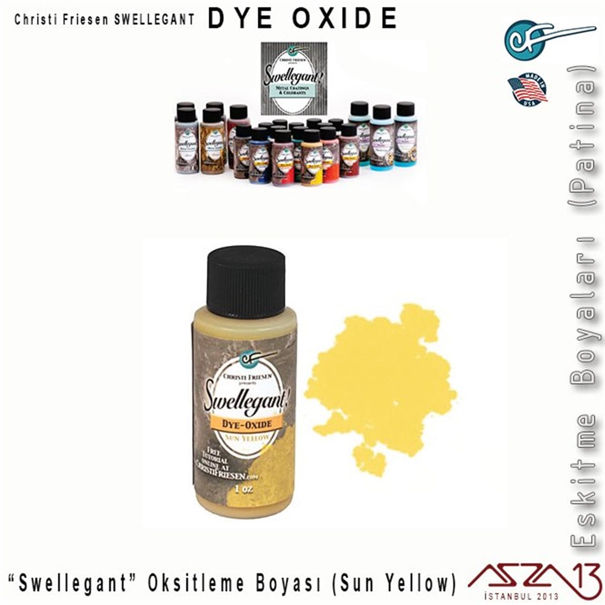 Swellegant Sun Yellow Oksitleme Boyası (Dye-Oxide)
