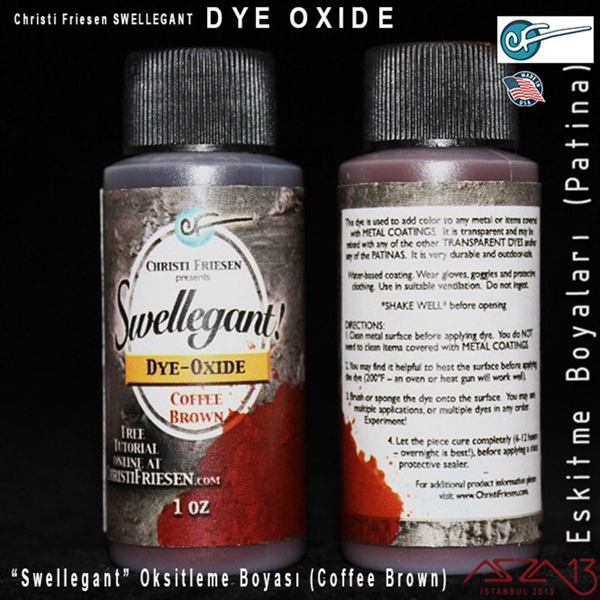 Swellegant Coffee Brown Oksitleme Boyası (Dye-Oxide)