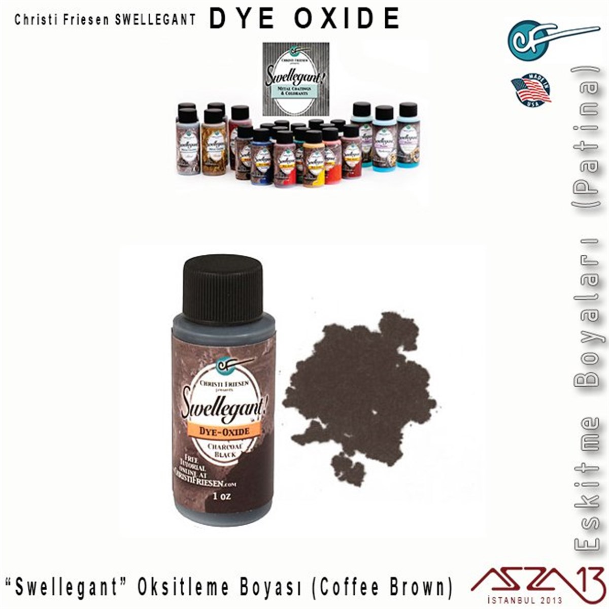 Swellegant Coffee Brown Oksitleme Boyası (Dye-Oxide)