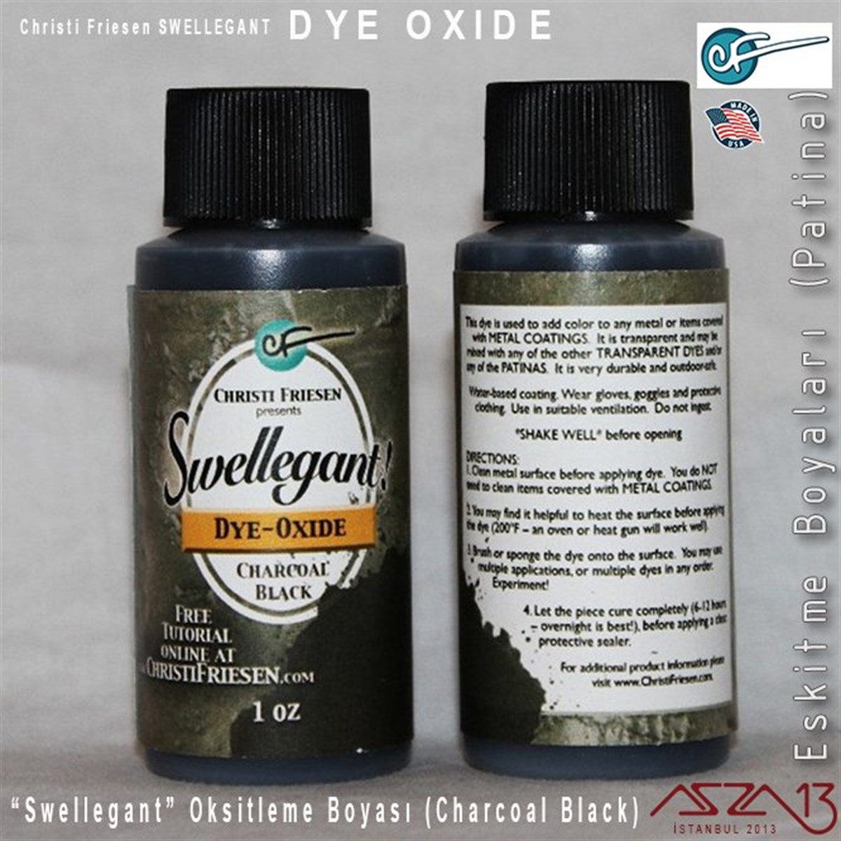 Swellegant Charcoal Black Oksitleme Boyası (Dye-Oxide)