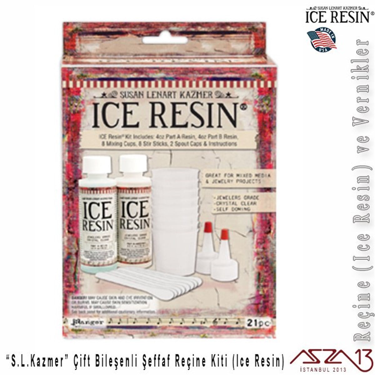 S. L. Kazmer Çift Bileşenli Reçine Kiti (Ice Resin)