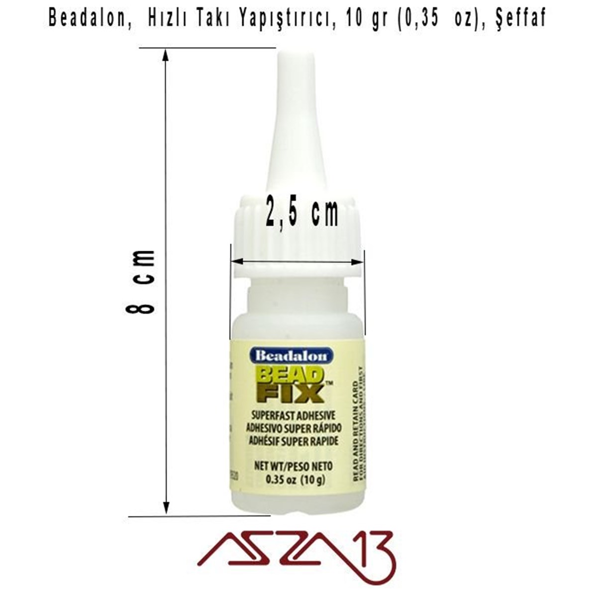 Beadalon Takı Yapımı İçin BeadFix Yapıştırıcı, 10 gr