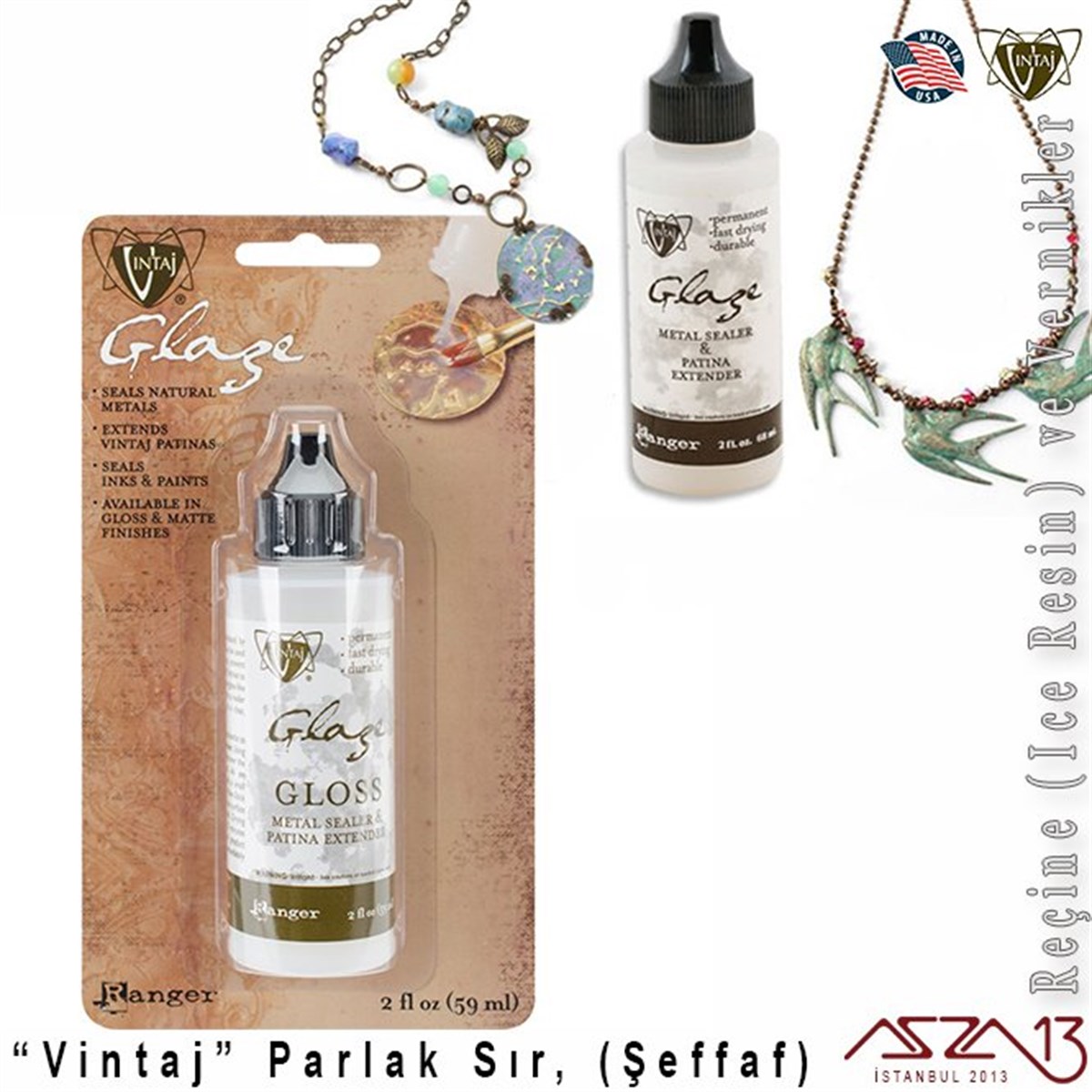 Vintaj Parlak Sır (Işıltılı)