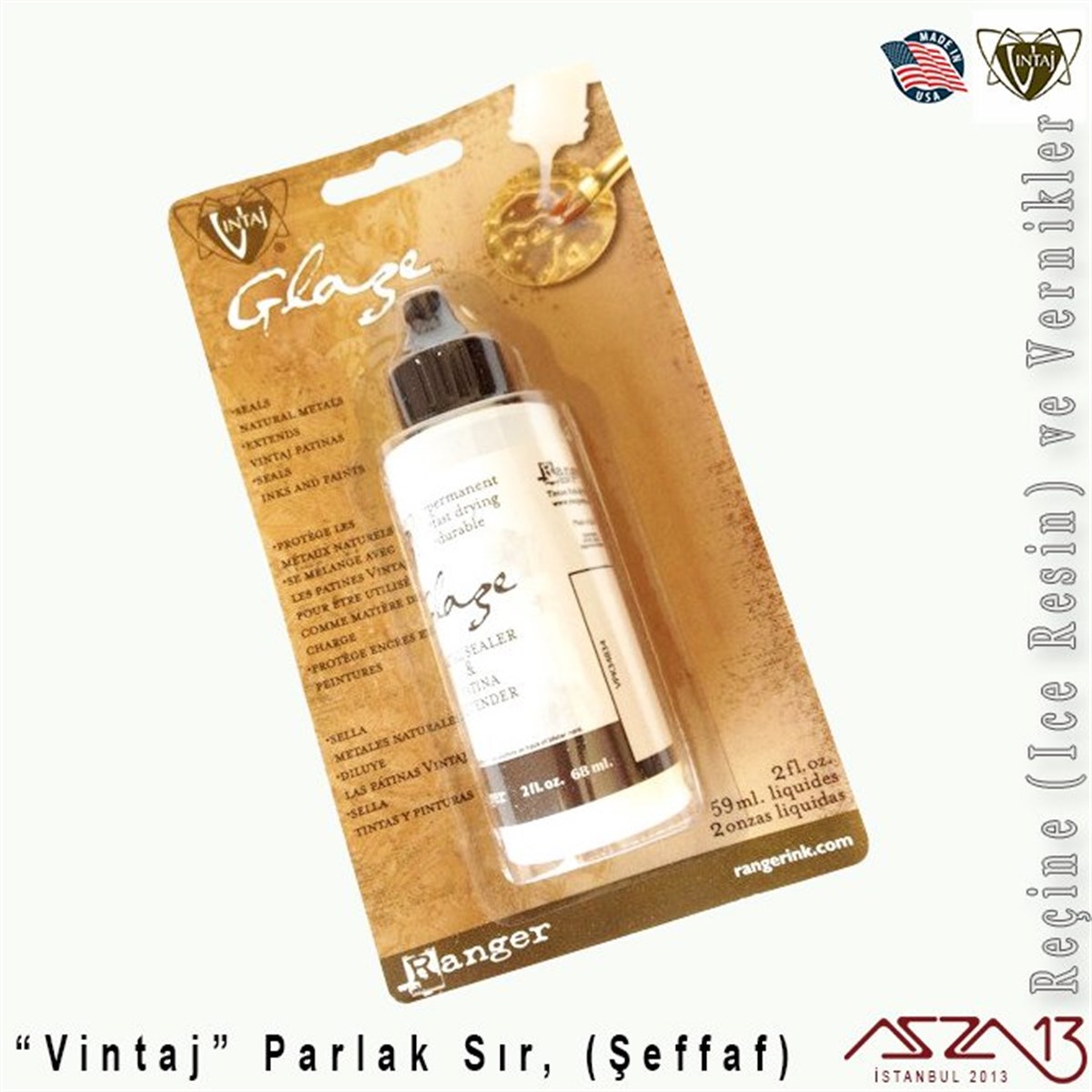 Vintaj Parlak Sır (Işıltılı)