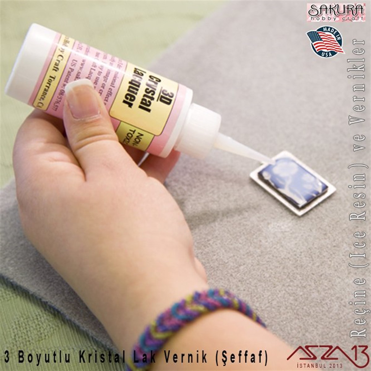 3 Boyutlu Kristal Lak Vernik (Şeffaf İz Bırakmayan Yapıştırcı)