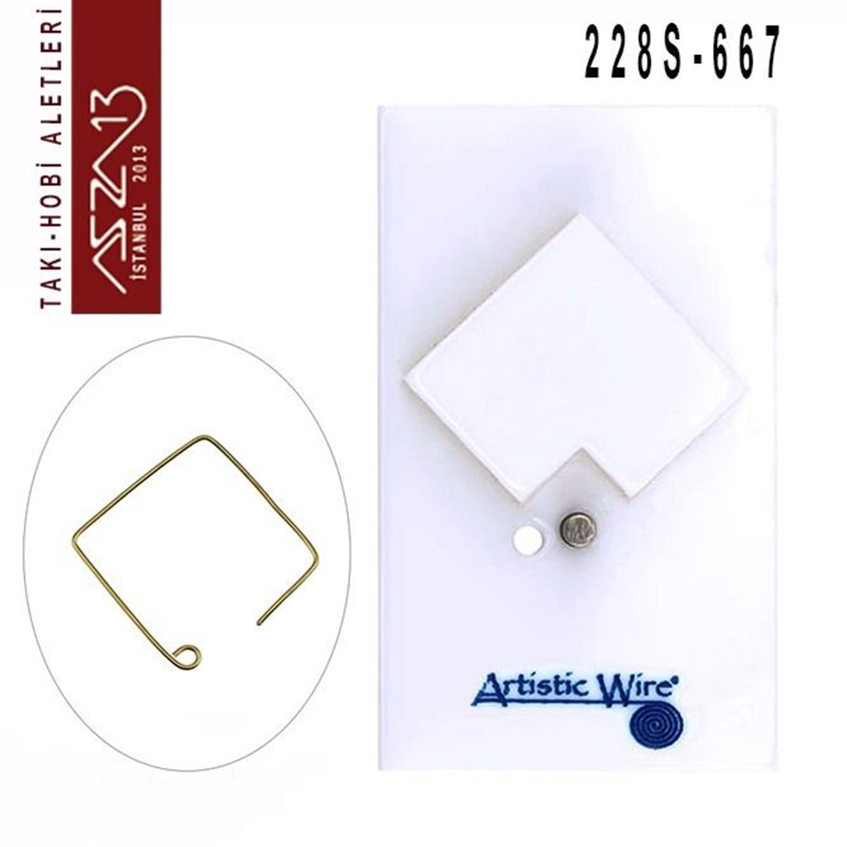 Diyagonal Küpe Kancası Yapım Aparatı - 667 (Tel Kıvırma Aleti / Jig)