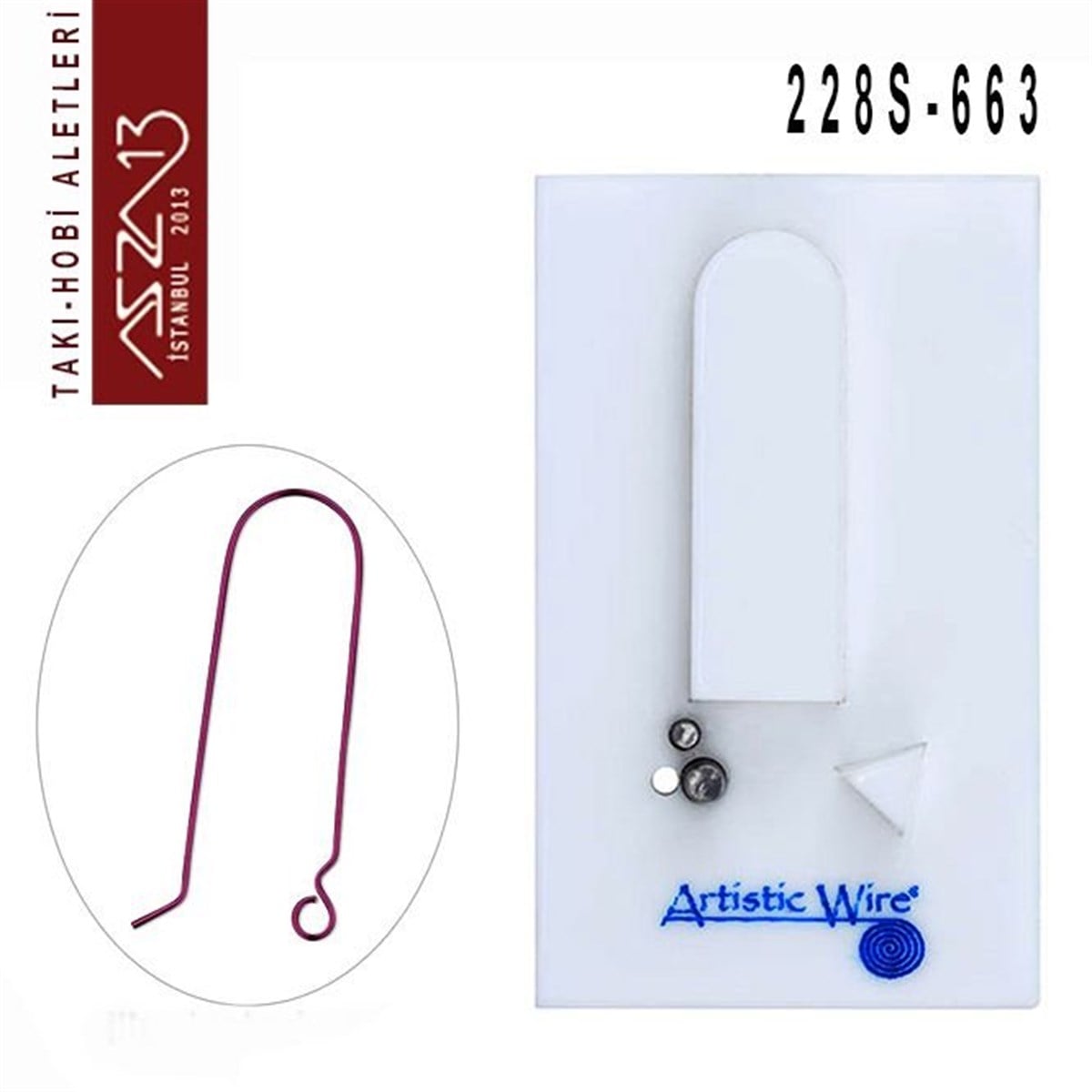 Uzun Küpe Kancası Yapım Aparatı - 663 (Tel Kıvırma Aleti / Jig)