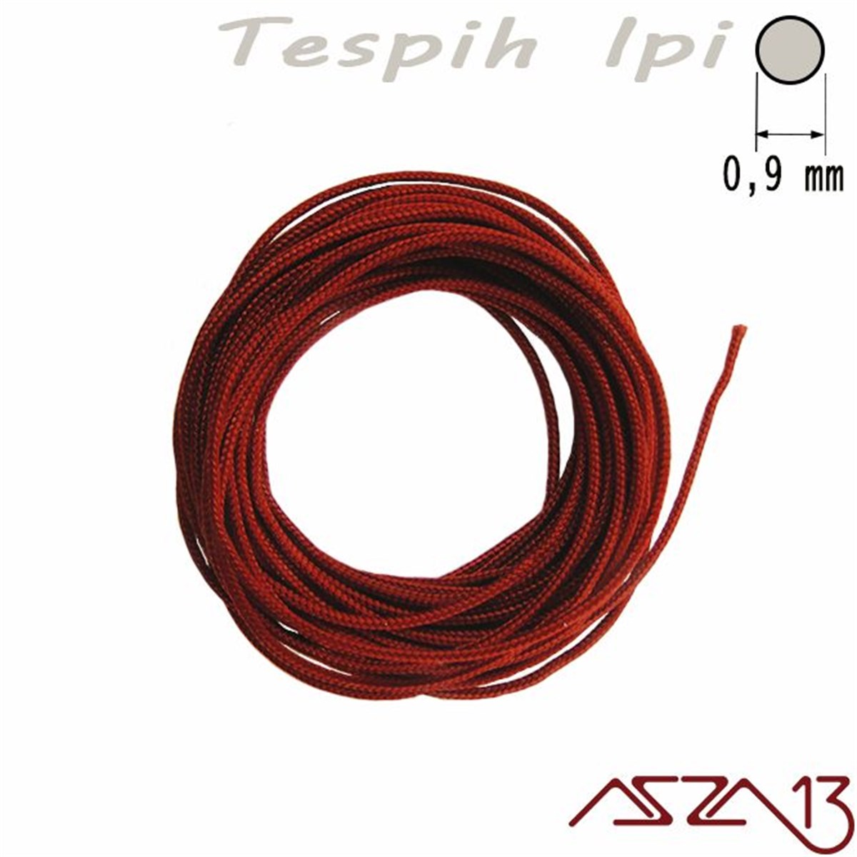Bordo 0,9 mm Tespih İpi / Paket İçeriği 3 m