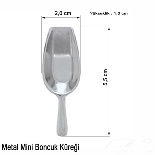 Kürek - Kum Boncuk İçin - Mini ve Metal