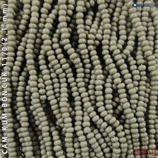 Füme Cam Kum Boncuk 11/0 (2,1 mm) 40 gr