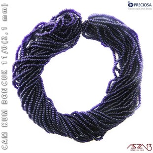 Koyu Lacivert Cam Kum Boncuk 11/0 (2,1 mm) 40 gr