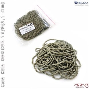 Füme Cam Kum Boncuk 11/0 (2,1 mm) 40 gr