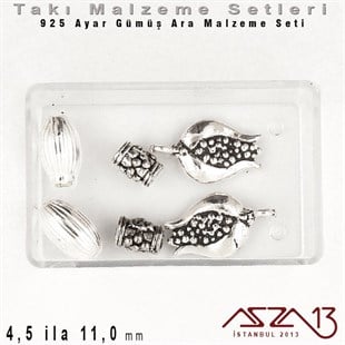 925 K - Gümüş Ara Parça Seti / 3,48 Gram