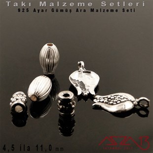 925 K - Gümüş Ara Parça Seti / 3,48 Gram