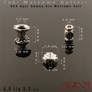 925 K - Gümüş Ara Parça Seti / 5,46 Gram
