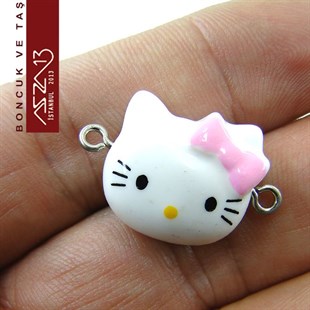 18x28mm Hello Kitty,  Boncuk / Paket İçeriği 1 Adet