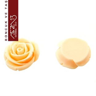 Pembe-Sarı Gül, 23 mm, Delikli ve Yapıştırma Yüzeyli / Paket İçeriği 1 Adet
