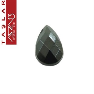 10 Adet 8x13 mm Siyah Renk Damla Akrilik Taş (7,6 gr)