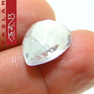 10 Adet 13x18 mm Kristal Renk Damla Akrilik Taş (5 gr)