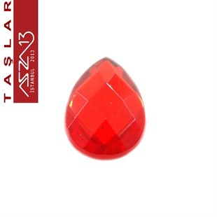 20 Adet 10x14 mm Kırmızı Renk Damla Akrilik Taş (6,6 gr)