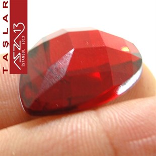 5 Adet 20x30 mm Kırmızı Renk Damla Akrilik Taş (9,6 gr)