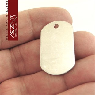 Alkeme 19x32 mm Damgalama Künyesi / Paket İçeriği 1 Adet