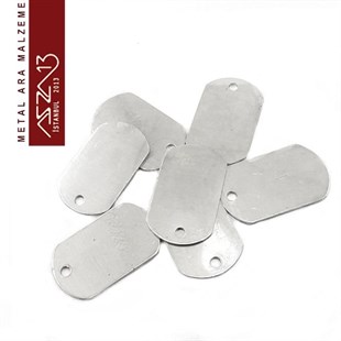 Alkeme 19x32 mm Damgalama Künyesi / Paket İçeriği 1 Adet