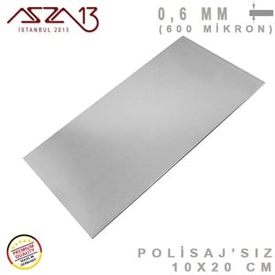 0.6 mm Alpaka Levha (100 mm x 200 mm)