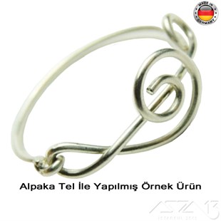 Alpaka Yuvarlak Tel / 0.6 mm / 5 Metre