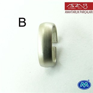 Krom ve Saten Krom Kaplamalı Oval Bağlantı Halkası 12x6 mm / Paket İçeriği 5 Adet