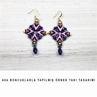 (Ava Beads) 10 mm Alabaster Pastel Bordeaux Boncuk / 4 Adet