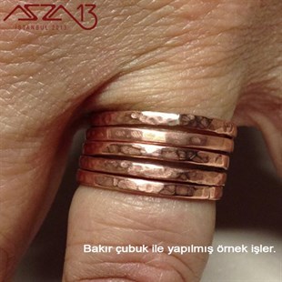 2,5 mm Çapında, 20 cm Uzunluğunda Bakır Çubuk / Paket İçeriği 5 Adet