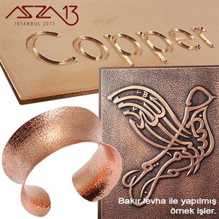 0,3 mm Bakır Levha (100 mm x 200 mm)