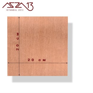 0,3 mm Bakır Levha (200 mm x 200 mm)