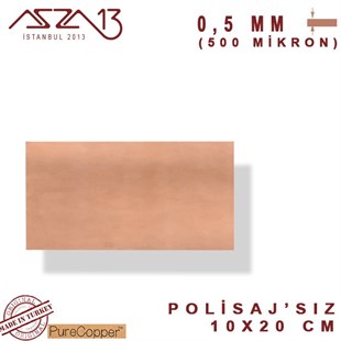 0,5mm Bakır Levha (100mm x 200mm)