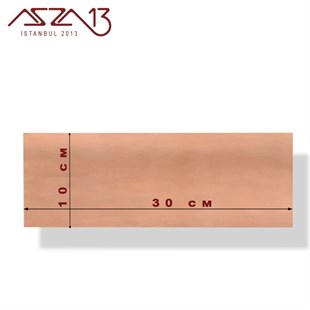 0,5mm Bakır Levha (100mm x 300mm)