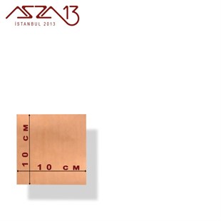 0,6 mm Bakır Levha (100 mm x 100 mm)