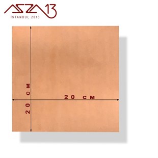 0,6mm Bakır Levha (200mm x 200mm)