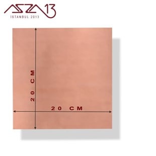 0,8 mm Bakır Levha (200mm x 200mm)