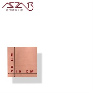 0,8 mm Bakır Levha (100mm x 100mm)